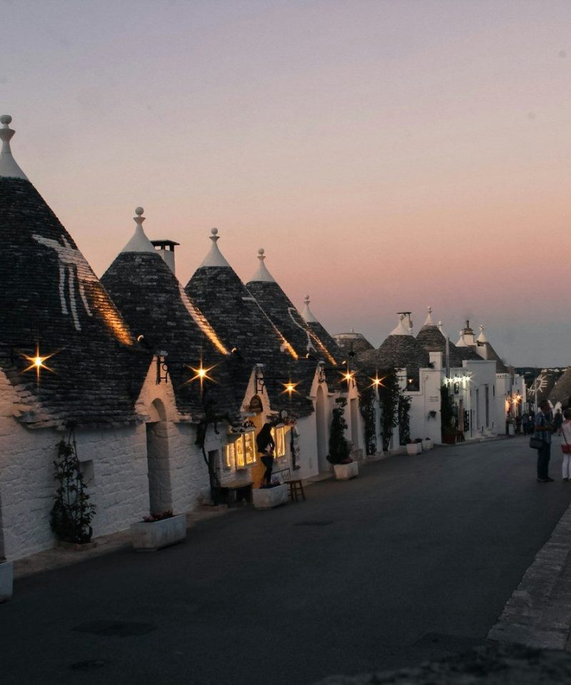 village during dawn