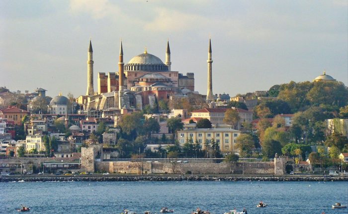 a view of a city from across the water